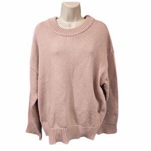 MODERN CITIZEN Organic Cotton Sweater Pink Women’s Large 5418
